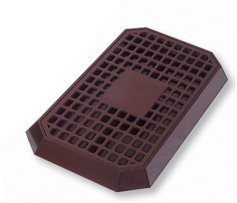 Uni-Plastic Drip Tray, With Plastic Insert, Brown