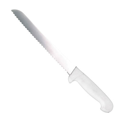 Bread Knife, Serrated, 8inch (200mm) White