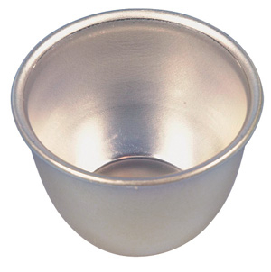 Aluminium Individual Pudding Basins Pack Of 20,70 x 60mm 0.17 ltrs