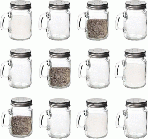 Mason Jar Shaker 130ml 12 Pack Mason Jar Shaker 130ml 12 Pack
