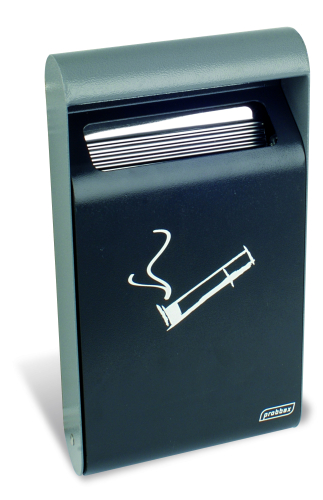 Wall Mounted Ashtray 3 Litre Dark Grey with/Liner