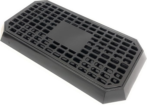 1 Piece Black Ridged Drip Tray 1 Piece Black Ridged Drip Tray