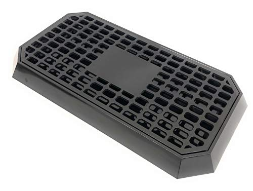Uni-Plastic Drip Tray, with Plastic Insert, Black