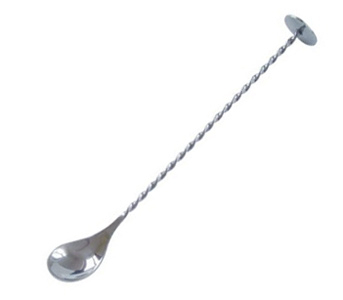 12'' Bar Spoon with Masher, Stainless Steel