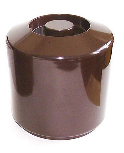 Round Ice Bucket, Brown