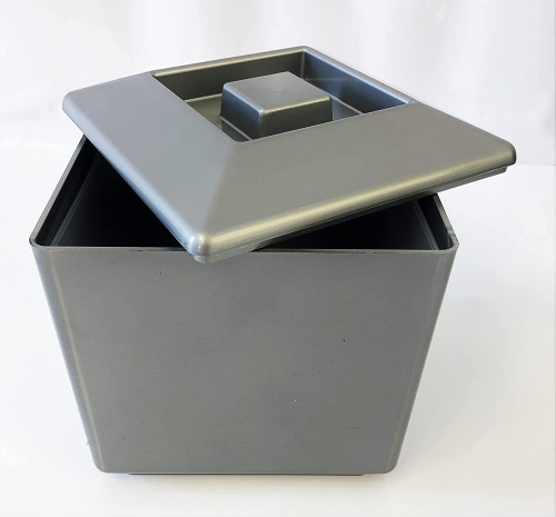 Small Square Ice Bucket, Silver