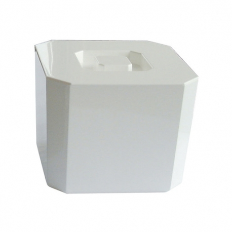 Octagonal Ice Bucket, White