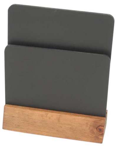 Wooden Double Sided Chalk Menu Holder