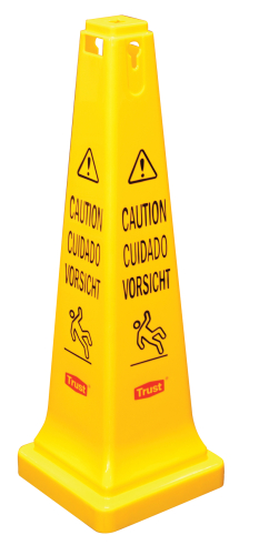 Safety Cone with inchCaution Wet Floor Imprintinch