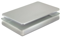 Aluminium Baking Pan & Lid 409x267x32  16 x 10.5 x 1 3/4