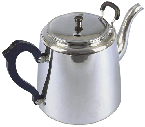 Aluminium Cafe Teapot & Lid 6 Pint 3.7 Litre, Dia. 190 mm Aluminium Cafe Teapot & Lid 6 Pint 3.7 Litre, Dia. 190 mm