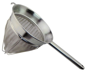8inch Bouillon Strainers Extra Fine Mesh S/S Hollow Handle