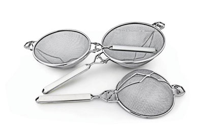 8inch Double Mesh Strainer S/S 200mm With Plastic Handle