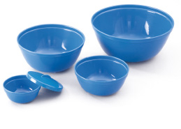 Lotion Bowl-Blue Including Lid 150mm Dia x 70mm Pack of 10