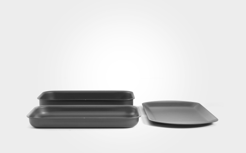 Mermaid hard anodised 10Inch companion baking tray trio set Mermaid hard anodised 10Inch companion baking tray trio set