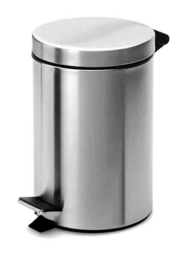 5 Litre Pedal Operated Bin Stainless Steel