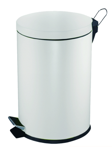 5 Litre Pedal Operated Bin White