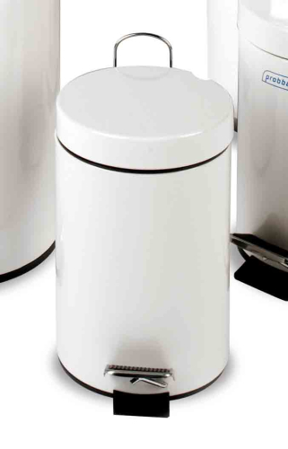12l Pedal Operated Bin White Plastic Liner