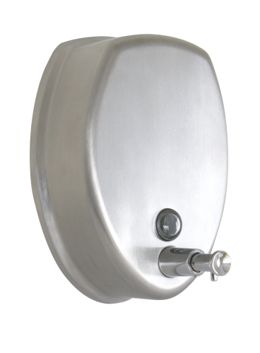 Rounded Soap Dispenser Stainless Steel 1200 ml