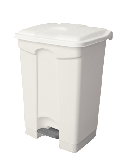 70 Litre Step On Container, White