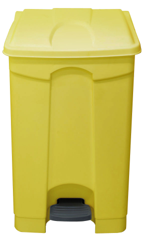 70 Litre Step On Container, Yellow