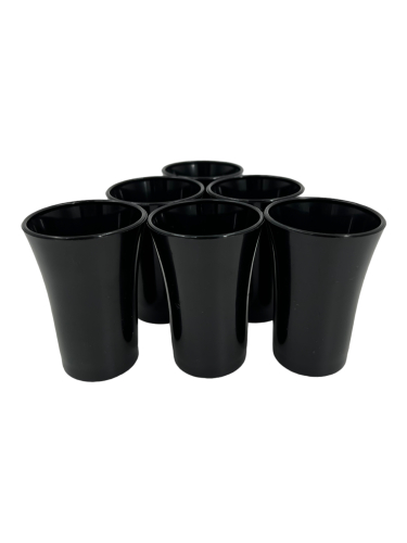 50ml Shot Glass Black Pack of 6 50ml Shot Glass Black Pack of 6