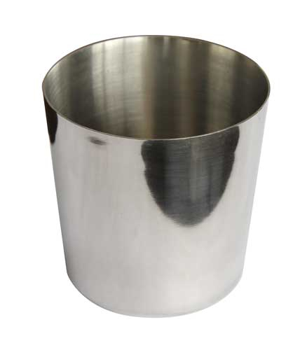 Chip Cup Plain Stainless Steel 8x8cm Pack of 12