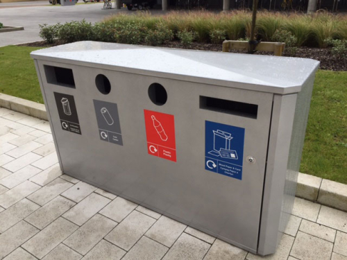 Quad Mulit-Waste Steam Centre 4 Apertures Silver Quad Mulit-Waste Steam Centre 4 Apertures Silver