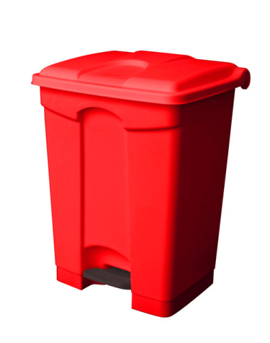 30 Litre All Red Step On Container Pack of 5
