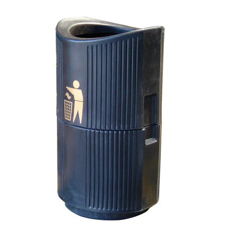 94 Litre Open Top Bin C/W Galv Liner and Lock, Black 94 Litre Open Top Bin C/W Galv Liner and Lock, Black