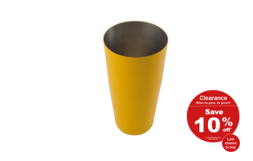 28oz Boston Weighted Bar Measure, Yellow 28oz Boston Weighted Bar Measure, Yellow