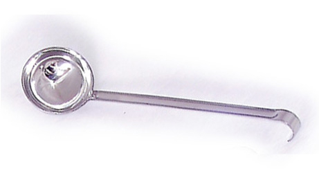 Stainless Steel Hook Ladle 14inch (35.5cm)4inch(10cm)Dia 8oz