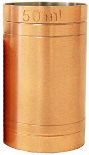 50ml Thimble Measures Copper CE marked